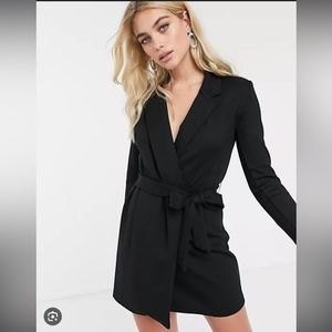 French Connection tuxedo style wrap dress